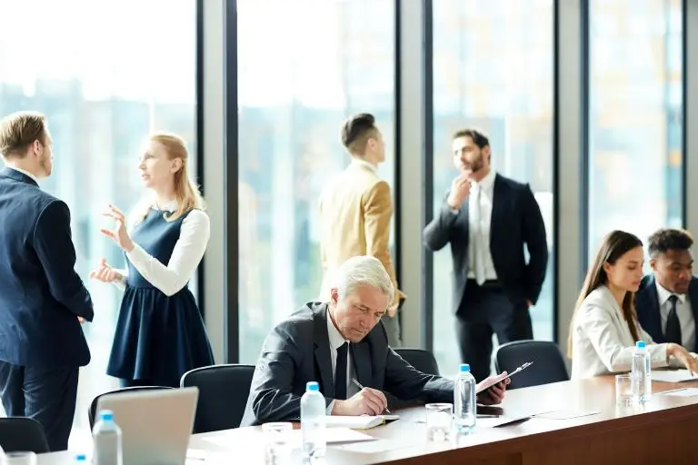 busy office man practicing Mindfulness for Focus and Flow