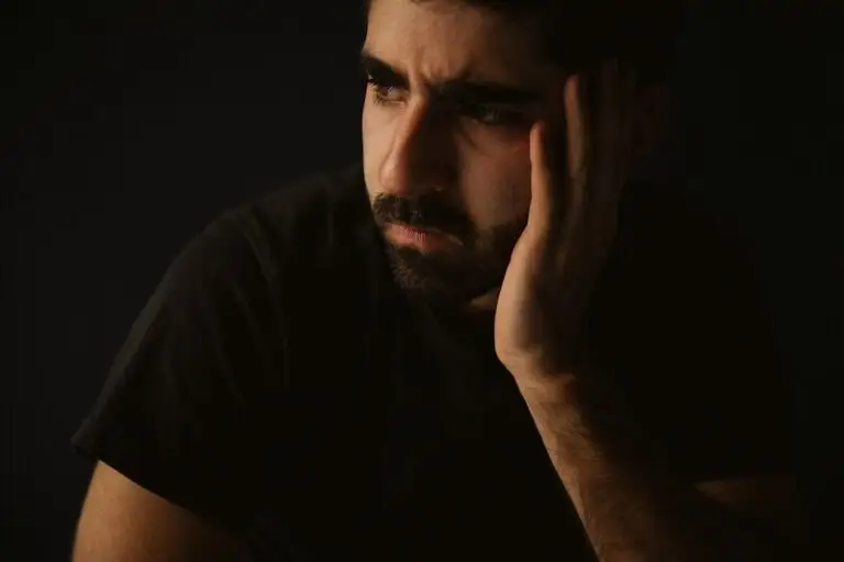man looking fed-up or frustrated