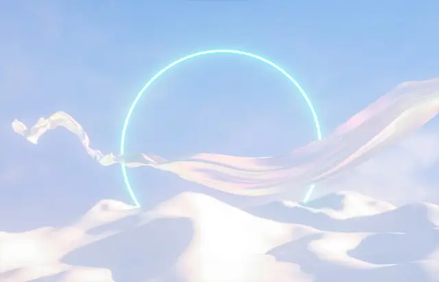 abstract art image of a circle